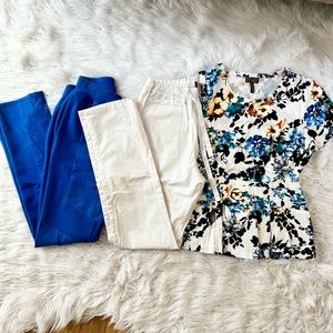 Jaanuu Tulip top and scrub pants small
